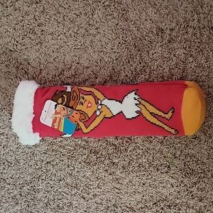 Flintstones sherpa lined socks